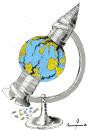 Cartoon: ecological crisis (small) by dprince tagged earth,in,danger