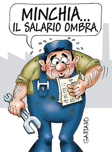 Cartoon: ombre (medium) by massimogariano tagged operaio,lavoro,salario,italia