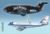 Cartoon: air force one (small) by massimogariano tagged usa,bush