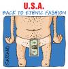 Cartoon: ethnic fashion (small) by massimogariano tagged usa