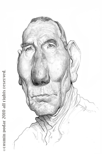 Cartoon: Pete Postlethwaite (medium) by cosminpodar tagged caricature,drawing,illustration,digital,painiting