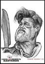 Cartoon: Caricature-Brad Pitt (small) by vim_kerk tagged caricature,brad,pitt,inglorious,bastard