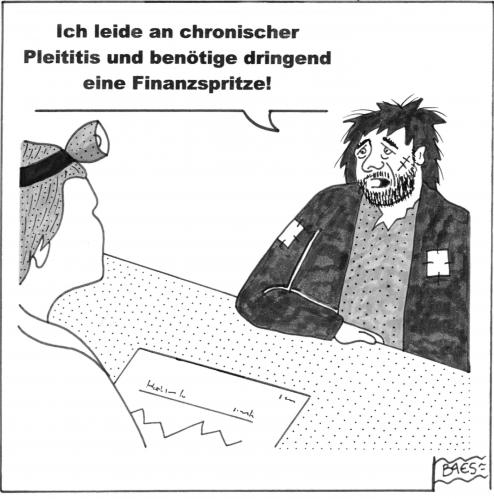 Cartoon: Aktuelle Volksseuche (medium) by BAES tagged rezession,armut,finanzkrise,wirtschaftskrise,finanzspritze,bankenkrise,pleite,arzt,doktor