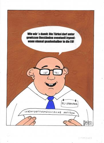 Cartoon: Beitrittsformulierung (medium) by BAES tagged türkei,eu,beitritte