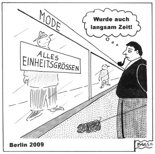 Cartoon: Berlin 2009 (medium) by BAES tagged berlin,2009,ddr,mauerfall,deutsche,einheit,deutschland