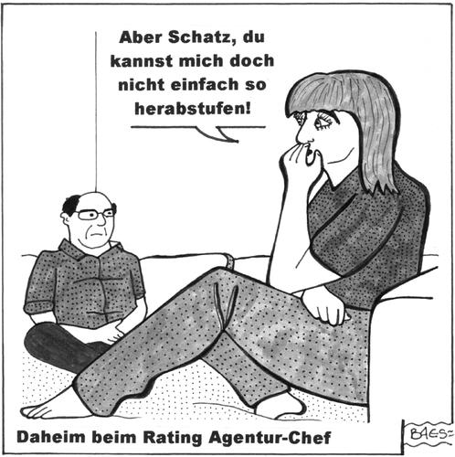 Cartoon: Daheim beim Rating Agentur-Chef (medium) by BAES tagged rating,bonität,herabgestuft,chef,beziehung,paar,frau,krise,agentur,mann,bonität,rating agentur,chef,herabgestuft,mann,frau,beziehung,krise,rating,agentur