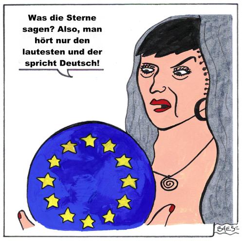 Cartoon: Bei der Wahrsagerin (medium) by BAES tagged germany,union,european,eu,wahrsager,führungsrolle,europa,deutschland,deutschland,europa,führungsrolle,wahrsager,eu