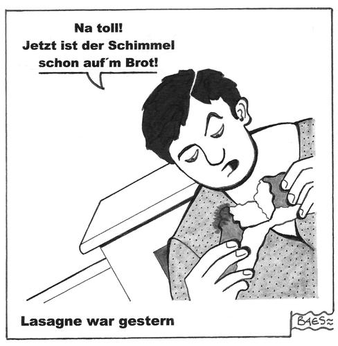 Cartoon: Lasagne war gestern (medium) by BAES tagged nahrung,lebensmittel,pferd,pferdefleischskandal,schimmel,brot,mann,nahrung,lebensmittel,pferd,pferdefleischskandal,schimmel,brot,mann