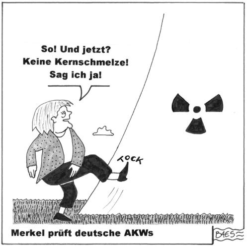 Cartoon: Merkel prüft deutsche AKWs (medium) by BAES tagged deutschland,merkel,angela,supergau,kernschmelze,atomkraft,akw,atom,atomkraft,kernkraft,kernkraftwerk,japan,erdbeben,tsunami,strom,energie,atomkraftwerk,fukushima,katastrophe,angela merkel,angela,merkel