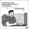 Cartoon: Beim  Kreuzworträtseln (small) by BAES tagged mann,kreuzworträtsel,gemeinde,trauergemeinde