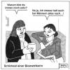 Cartoon: Schicksal einer Biometrikerin (small) by BAES tagged frau,frauen,klatsch,tratsch,beziehungen,liebe,sex,biometrik,freundinnen,männer