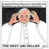 Cartoon: The next Uri Geller (small) by BAES tagged papst,kirche,kirchenkrise,benedikt,xiv,joseph,ratzinger