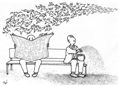 Cartoon: Culture (medium) by ombaddi tagged no