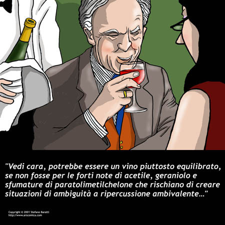 Cartoon: Intenditore (medium) by perugino tagged wine