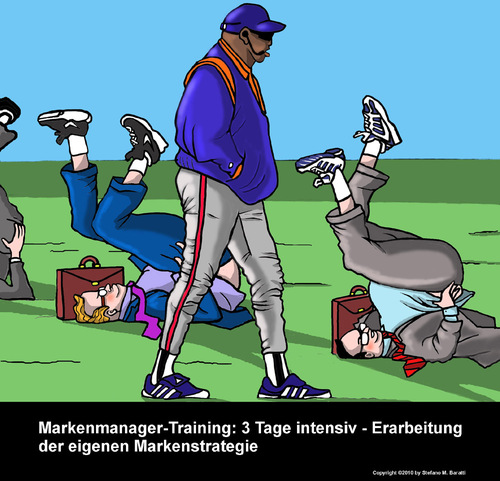 Cartoon: Markenbildung und Markenführung (medium) by perugino tagged marketing,business,brand,strategy