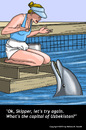 Cartoon: Dolphin Trainer (small) by perugino tagged dolphins,animal,trainers