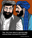Cartoon: Globalization pros and cons (small) by perugino tagged globalization,afghanistan,kandahar