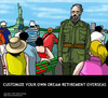 Cartoon: Retirement (small) by perugino tagged retirement,castro,cuba