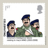 Cartoon: Stamps (small) by perugino tagged iraq saddam hussein