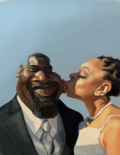 Cartoon: Newly Weds (medium) by doodleart tagged caricature