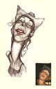 Cartoon: Moleskine Cowgirl Sketch (small) by doodleart tagged caricature,cowgirl,pen
