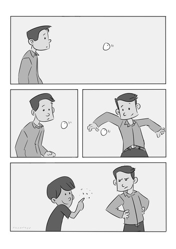 Cartoon: Bubble (medium) by anuarmono tagged anuarmono,comedy,bubble