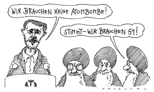 Cartoon: ahmadinedschad (medium) by Andreas Prüstel tagged iran,ahmadinedschad,atomprogramm,iran,ahmadinedschad,atomprogramm