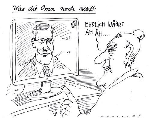 Cartoon: alte weisheiten (medium) by Andreas Prüstel tagged bundespräsident,wulff,lebensweisheiten,bundespräsident,wulff,lebensweisheiten