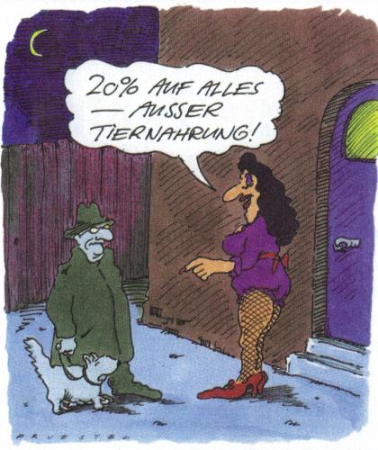 Cartoon: angebot (medium) by Andreas Prüstel tagged freier,rabatt,prostitution,hund,prostitution,rote meile,puff,käuflicher sex,nutte,nuttenwirtschaft,freier,zuhälter,hure,prostituierte,callboy,preis,rabatt,angebot,haustier,hund,tiernahrung,sex,geschlechtsverkehr,rote,meile,käuflicher