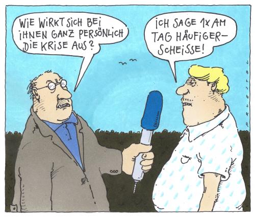 Cartoon: auswirkung (medium) by Andreas Prüstel tagged finanz,und,wirtschaftskrise,interview,medien,cartoon,cartoons,wirtschaft,wirtschaftskrise,finanzen,geld,finanzkrise,bürger,interview,medien