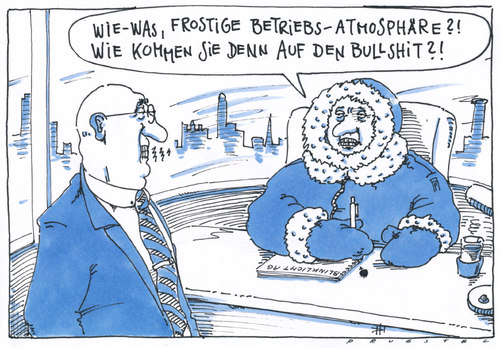 Cartoon: betriebsklima (medium) by Andreas Prüstel tagged unternehmen,betriebsklima,betriebsatmosphäre,stimmung,cartoon,karikatur,andreas,prüstel,unternehmen,betriebsklima,betriebsatmosphäre,stimmung,cartoon,karikatur,andreas,prüstel