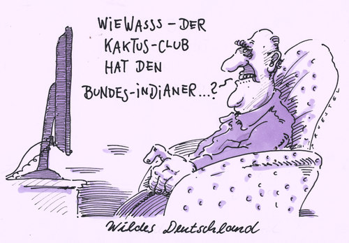 Cartoon: bundeschaos (medium) by Andreas Prüstel tagged chaoscomputerclub,bundestrojaner,ccc,computer,technik,spionage,trojaner