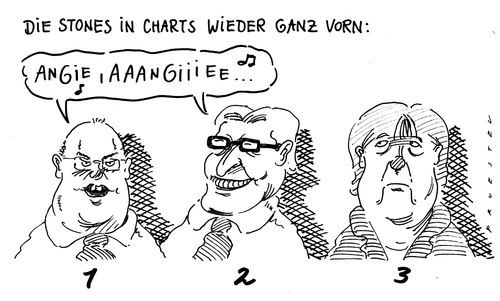 Cartoon: chartplatzierungen (medium) by Andreas Prüstel tagged umfragewerte,beliebtheitsskala,steinbrück,steinmeier,merkel,spd,cdu,umfragewerte,beliebtheitsskala,steinbrück,steinmeier,merkel,spd,cdu