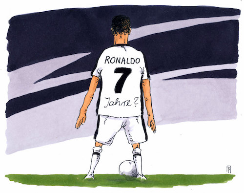 Cartoon: CL7 (medium) by Andreas Prüstel tagged cristiano,ronaldo,real,madrid,steuerhinterziehung,spanische,justiz,drohende,haftstrafe,cartoon,karikatur,andreas,pruestel,cristiano,ronaldo,real,madrid,steuerhinterziehung,spanische,justiz,drohende,haftstrafe,cartoon,karikatur,andreas,pruestel