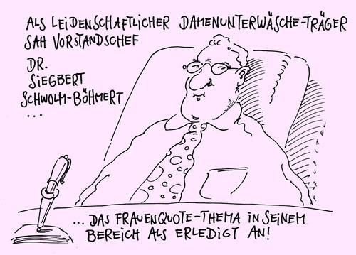 Cartoon: daxunternehmenfrauenquote (medium) by Andreas Prüstel tagged frauenquote,daxunternehmen,vorstände,frauenquote,vorstände,daxunternehmen