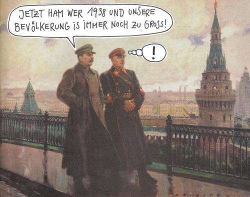 Cartoon: dschugaschwilli (medium) by Andreas Prüstel tagged stalin,udssr