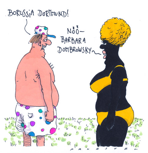 Cartoon: farbrausch (medium) by Andreas Prüstel tagged borussia,dortmund,fußballbundesliga,deutscher,meister,vereinsfarben,schwarzgelb,cartoon,andreas,prüstel,borussia,dortmund,fußballbundesliga,deutscher,meister,vereinsfarben,schwarzgelb,cartoon,andreas,prüstel