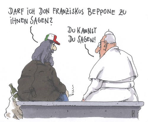 Cartoon: franziskus (medium) by Andreas Prüstel tagged filmklassiker,film,beppone,camillo,don,franziskus,papst,kino,fernandel,armut,obdachlosigkeit,kommunismus,cartoon,karikatur,katholizismus,glaube,papst,franziskus,don,camillo,beppone,film,filmklassiker,kino,fernandel,armut,obdachlosigkeit,kommunismus,cartoon,karikatur,katholizismus,glaube