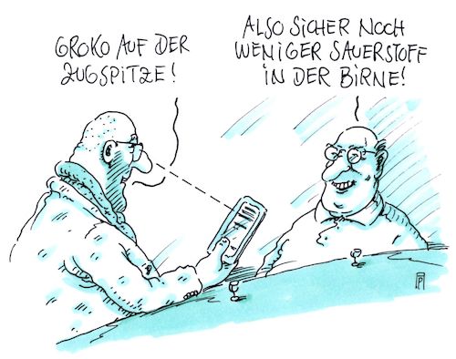 Cartoon: gipfelzirkus (medium) by Andreas Prüstel tagged groko,treffen,zugspitze,sauerstoff,cartoon,karikatur,andreas,pruestel,groko,treffen,zugspitze,sauerstoff,cartoon,karikatur,andreas,pruestel