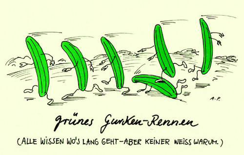 Cartoon: grüne vorgurken (medium) by Andreas Prüstel tagged grüne,vorstand,parteivorsitz,programmatik,gurken,grüne,vorstand,parteivorsitz,programmatik,gurken