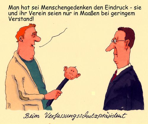 Cartoon: hans-georg maaßen (medium) by Andreas Prüstel tagged verfassungsschutz,verfassungsschutzpräsident,maaßen,ermittlungsverfahren,blog,netzpolitik,pressefreiheit,cartoon,karikatur,andreas,pruestel,verfassungsschutz,verfassungsschutzpräsident,maaßen,ermittlungsverfahren,blog,netzpolitik,pressefreiheit,cartoon,karikatur,andreas,pruestel