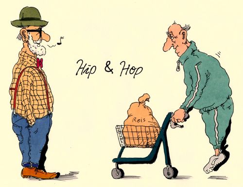 Cartoon: hip und hop (medium) by Andreas Prüstel tagged hiphop,hip,hipster,senioren,gymnastik,rollator,cartoon,karikatur,andreas,pruestel,hiphop,hip,hipster,senioren,gymnastik,rollator,cartoon,karikatur,andreas,pruestel