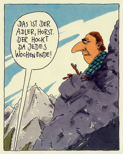 Cartoon: horst (medium) by Andreas Prüstel tagged adlerhorst,adler,horst,steinadler,alpen,hochgebirge,freizeit,wochenende,hobby,cartoon,karikatur,andreas,pruestel,adlerhorst,adler,horst,steinadler,alpen,hochgebirge,freizeit,wochenende,hobby,cartoon,karikatur,andreas,pruestel