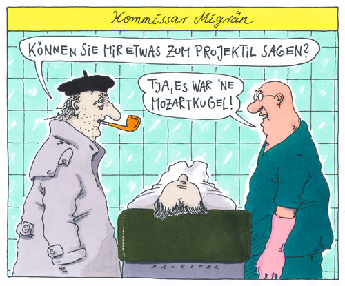 Cartoon: kommissar 2 (medium) by Andreas Prüstel tagged kriminalkommissar,mord,projektil,gerichtsmediziner,kriminalkommissar,mord,projektil,gerichtsmediziner,verbrechen
