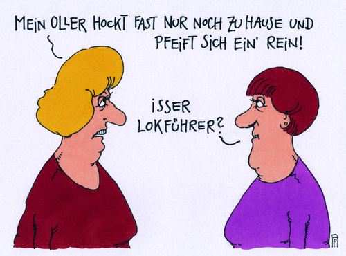 Cartoon: lokführerstreik (medium) by Andreas Prüstel tagged bahn,streik,lokführer,lokführerstreik,cartoon,karikatur,andreas,pruestel,bahn,streik,lokführer,lokführerstreik,cartoon,karikatur,andreas,pruestel