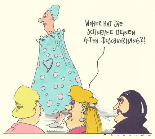 Cartoon: modenschau (medium) by Andreas Prüstel tagged mode,modenschau,kreativität,mode,modenschau,kreativität