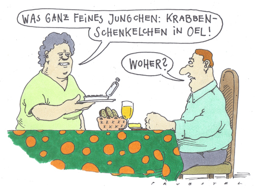 Cartoon: oel (medium) by Andreas Prüstel tagged bp,umweltkatastrophe,krabben,konserven,bp,krabben,konserven,umweltkatastrophe,umwelt,ölpest,öl,katastrophe,umweltschutz,umweltverschmutzung