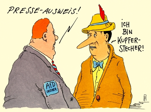 Cartoon: presseausweis (medium) by Andreas Prüstel tagged afd,lügenpresse,pinocchiopresse,petry,pinocchio,ordner,kupferstecher,cartoon,karikatur,andreas,pruestel,afd,lügenpresse,pinocchiopresse,petry,pinocchio,ordner,kupferstecher,cartoon,karikatur,andreas,pruestel