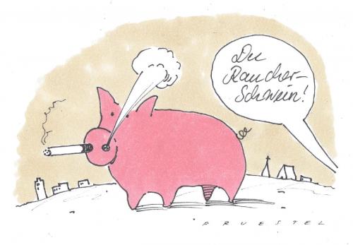 Cartoon: Raucher (medium) by Andreas Prüstel tagged raucher,rauchverbot,zigarettten,sucht,nikotin,schwein,rauchen,abhängigkeit,feinstaub,filter,gesetz,gesundheit,genussmittel,tabakrauchen,passivrauchen,glimmstengel,inhalieren,kettenraucher,kippe,nichtraucher,nichtraucherzone,nikotin,qualm,rauch,raucher,rauchergesetz,rauchergesetze,raucherurteil,raucherzone,rauchfrei,rauchschwaden,rauchverbot,sucht,tabak,teer,verbot,verbraucherschutz,zigarette