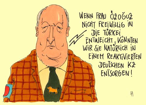 Cartoon: reaktivierung (medium) by Andreas Prüstel tagged afd,gauland,integrationsbeauftragte,özoguz,rassismus,rechtsradikalismus,türkei,entsorgung,kz,cartoon,karikatur,andreas,pruestel,afd,gauland,integrationsbeauftragte,özoguz,rassismus,rechtsradikalismus,türkei,entsorgung,kz,cartoon,karikatur,andreas,pruestel